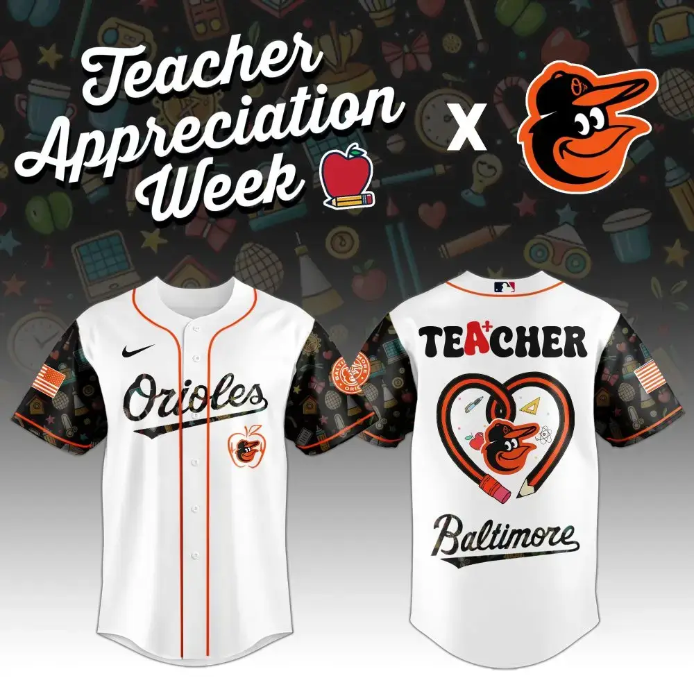 Celebrate Teacher Appreciation: Limited Edition Orioles Jersey - Perfect Gift! Image