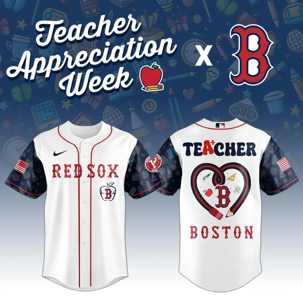 Celebrate Teacher Appreciation Week With Red Sox Custom Jersey – Limited Edition Boston Tribute Image