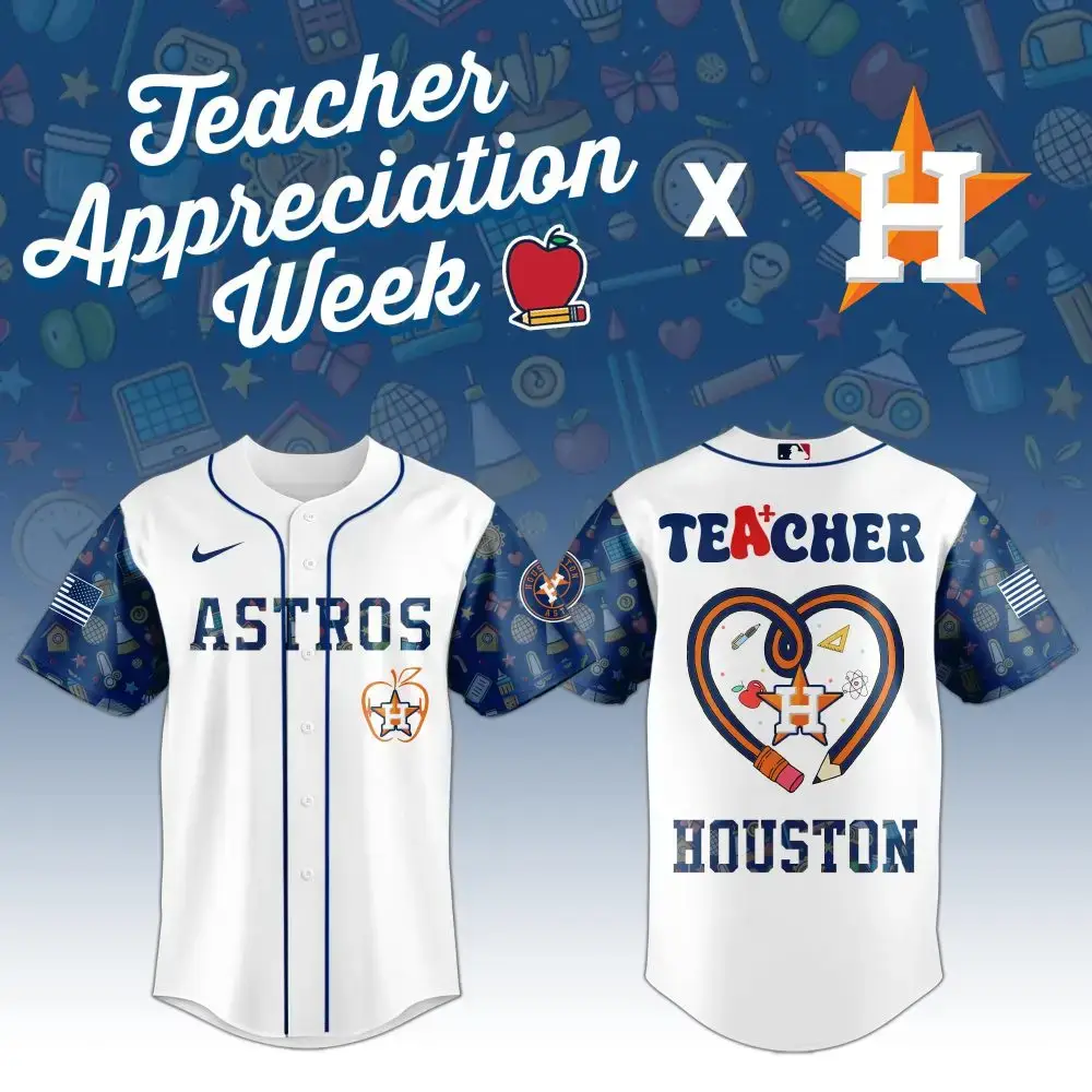 Celebrate Teacher Appreciation With Astros X Houston Custom Jersey - Limited Edition! Image