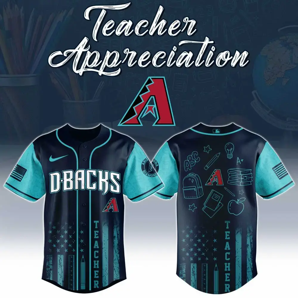 Celebrate Teachers: D-Backs Themed Jersey – Perfect Gift For Teacher Appreciation! Image