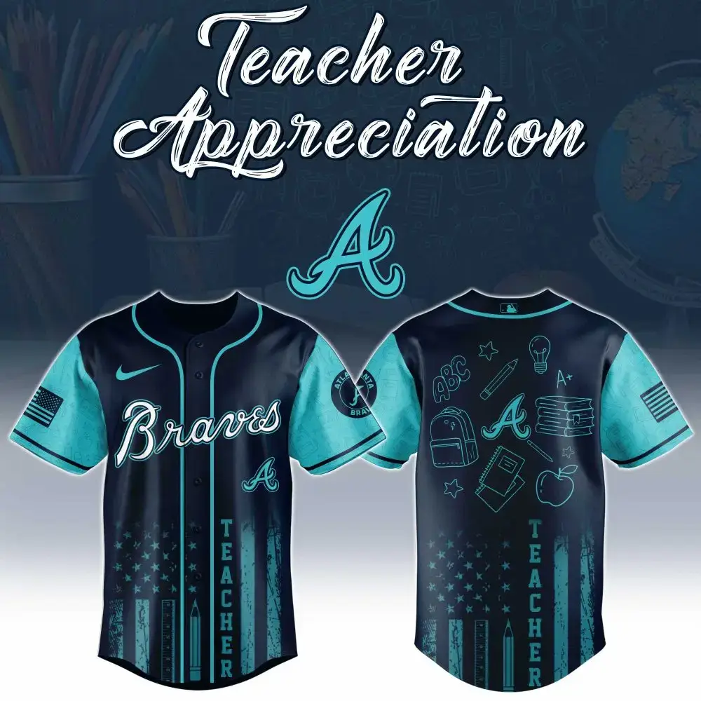 Celebrate Teachers: Stylish Braves Jersey - Perfect For Appreciation Gifts! Image