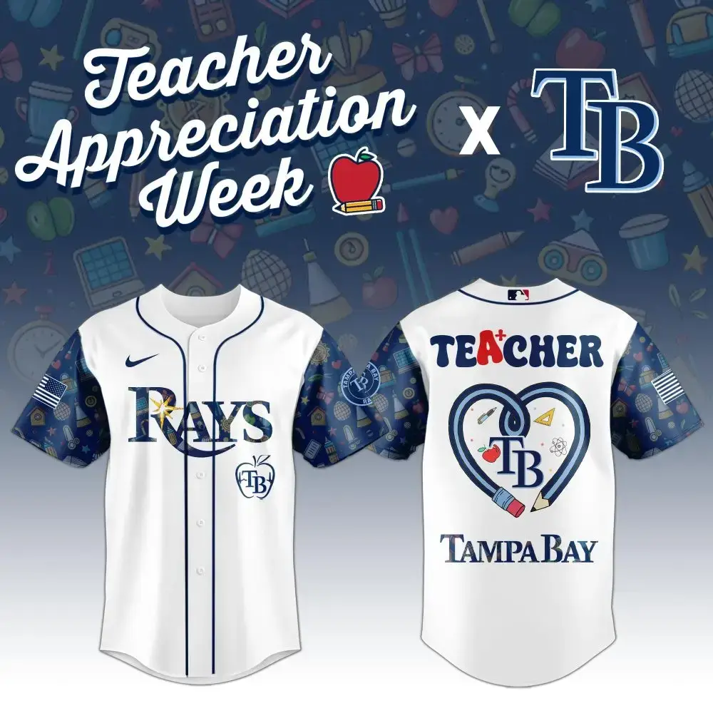 Celebrate Teachers: Tampa Bay Rays Limited Edition Jersey - Perfect For Appreciation Week! Image