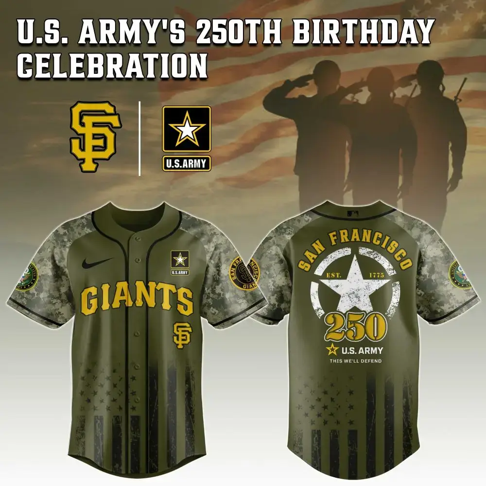 Celebrate U.S. Army 250Th With Limited Edition Giants Jersey - Official Nike Gear Image