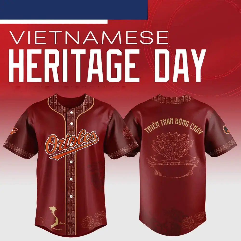 Celebrate Vietnamese Heritage Day With Limited Edition Orioles Baseball Jersey – Unique Design Image