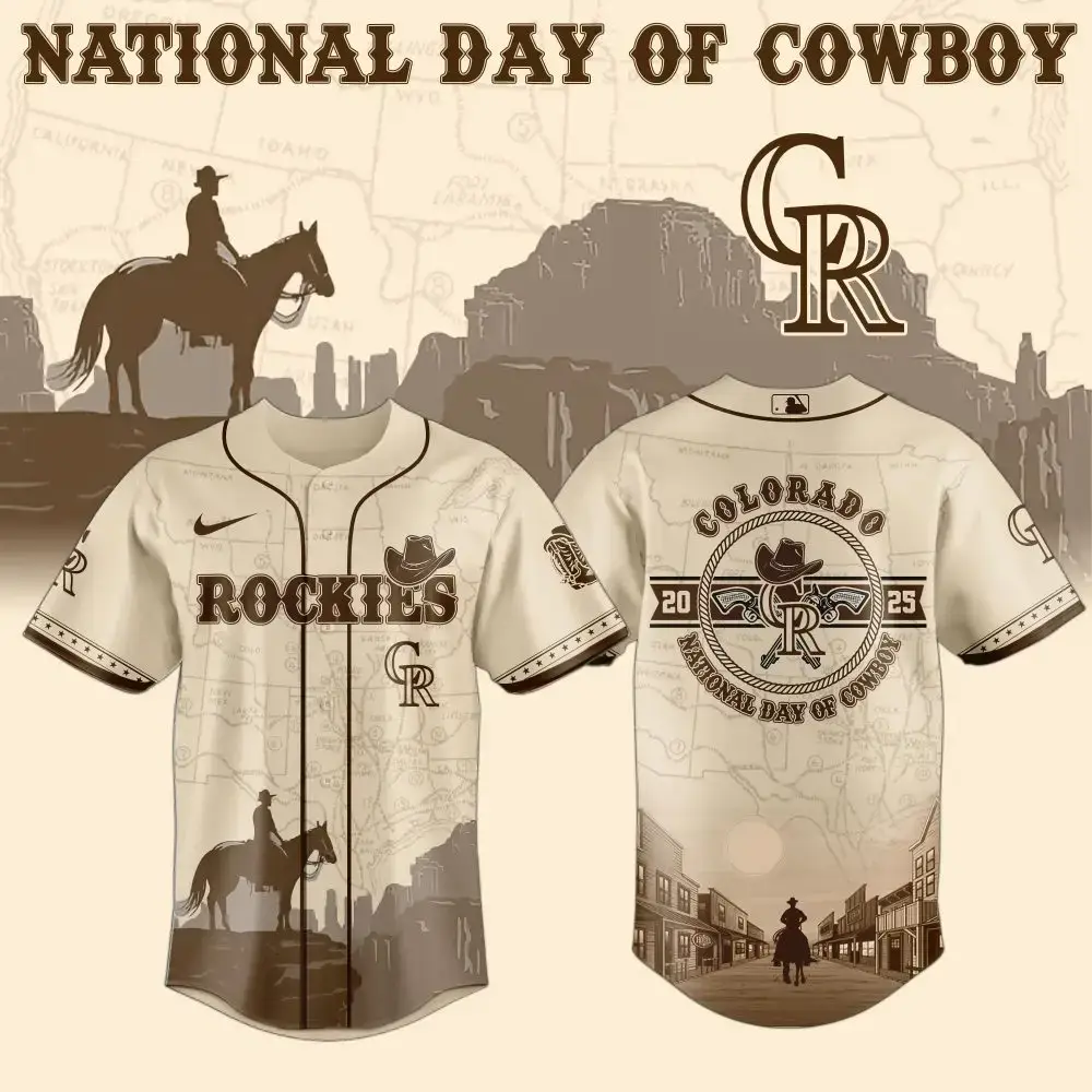 Celebrate Western Spirit: National Day Of The Cowboy Jersey - Limited Edition Rockies Gear Image