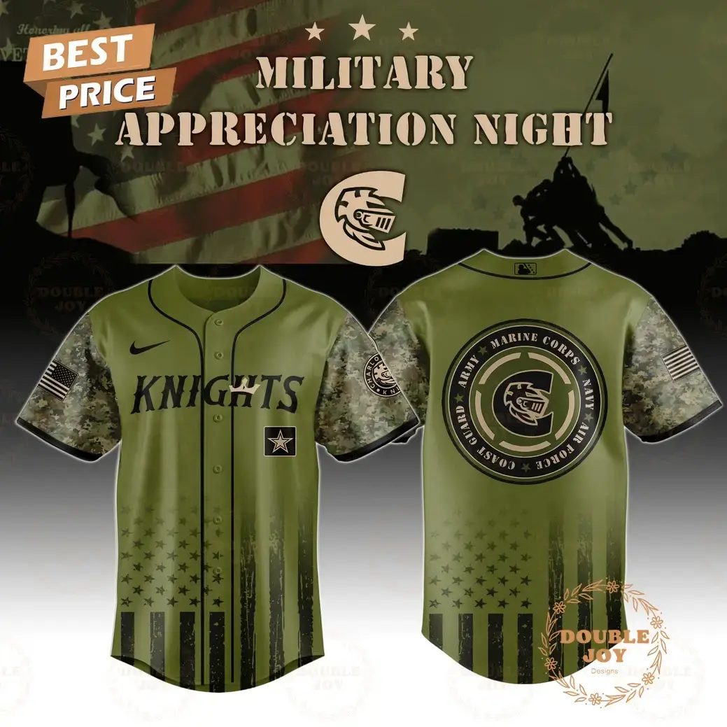 Charlotte Knights Military Appreciation Night 2025 Special Edition Baseball Jersey Image