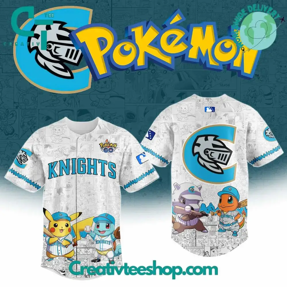 Charlotte Knights X Pokemon Go Special Baseball Jersey Image