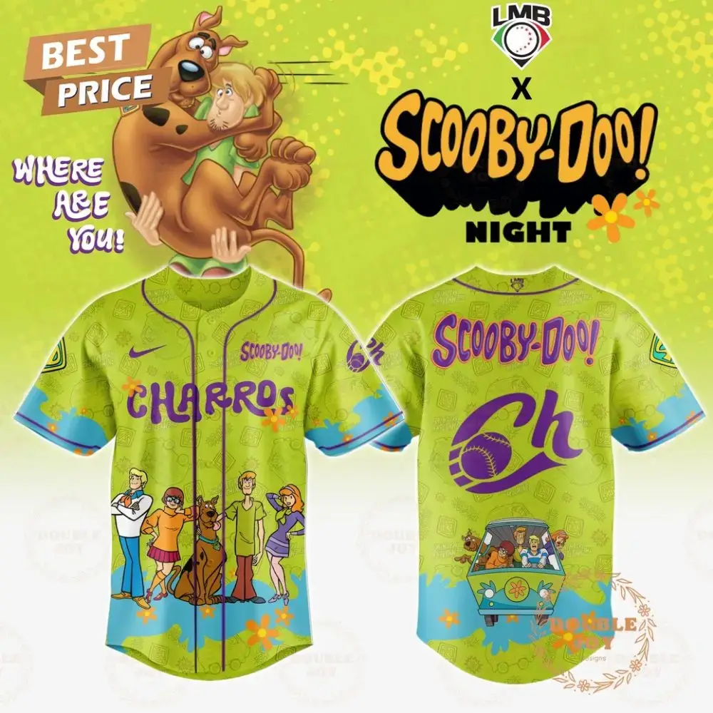 Charros De Jalisco Where Are You! Scooby-Doo! Night 2025 Limited Edition Baseball Jersey Image