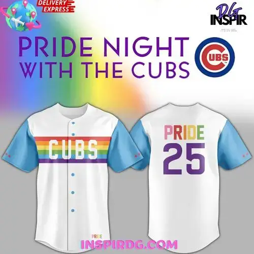 Chicago Cubs 2025 Pride Night Baseball Jersey Image