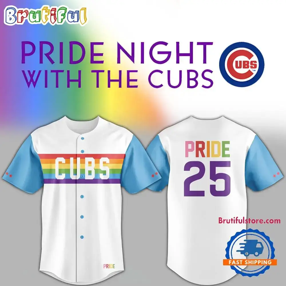 Chicago Cubs 2025 Pride Night Baseball Jersey Image