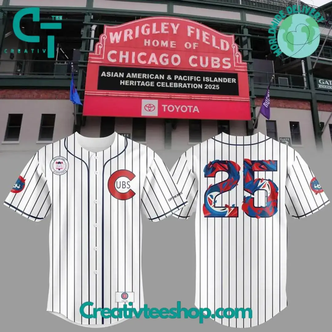 Chicago Cubs Aapi Heritage Special Edition Baseball Jersey Image