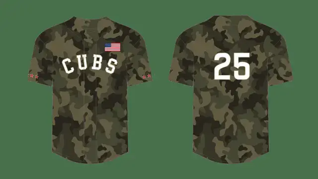 Chicago Cubs Armed Forces Jersey 2025 Baseball Jersey Image