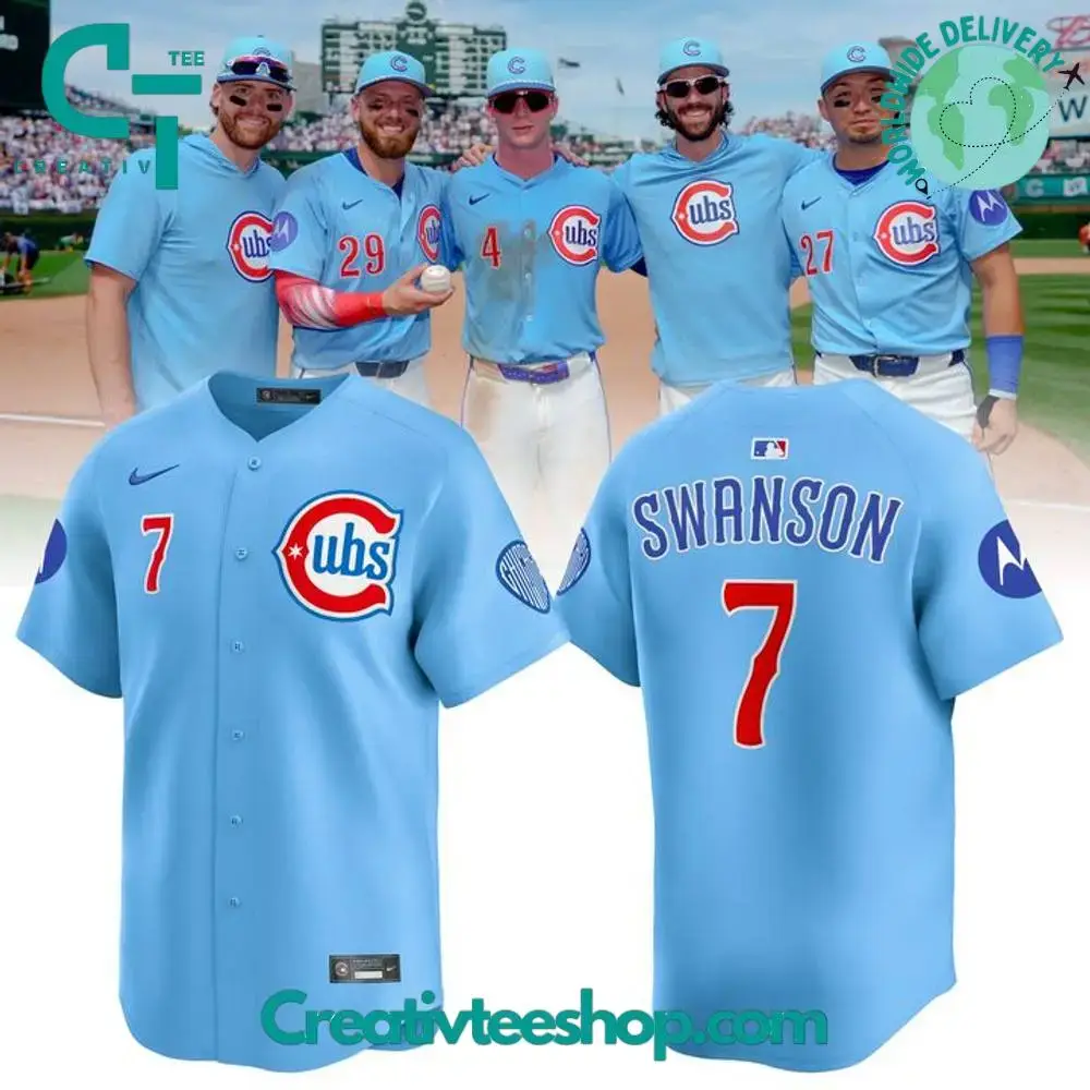 Chicago Cubs Baby Blue 2Nd Alternate Limited Edition Baseball Jersey Image