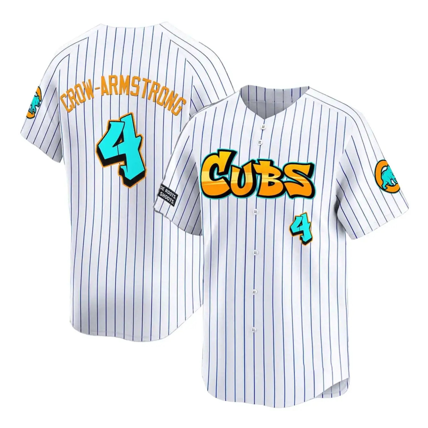 Chicago Cubs Graffiti White Stripe Jersey 2025 Image