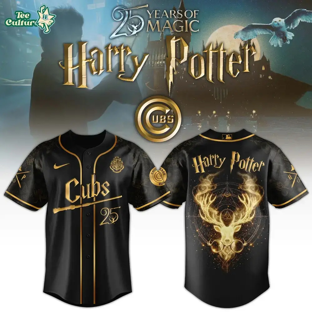 Chicago Cubs Harry Potter 25 Years Of Magic Game Night 2026 Limited Edition Jersey Image