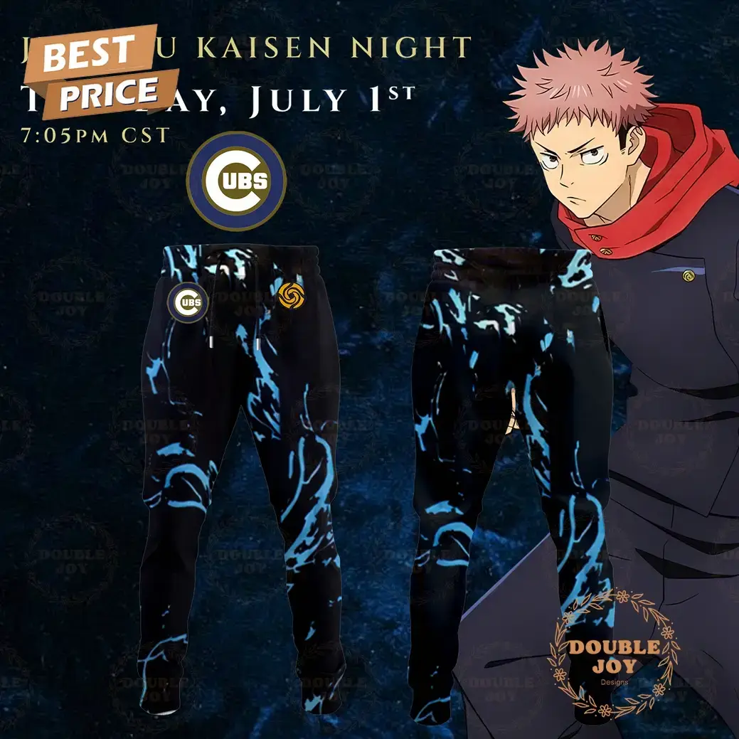 Chicago Cubs Jujutsu Kaisen Night 2025 New Special Edition Baseball Jersey Image