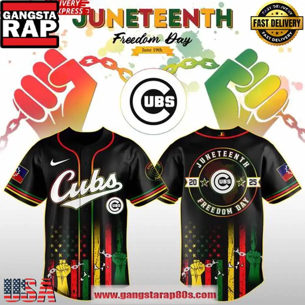 Chicago Cubs Juneteenth Day 2025 Special Baseball Jersey Shirt Image