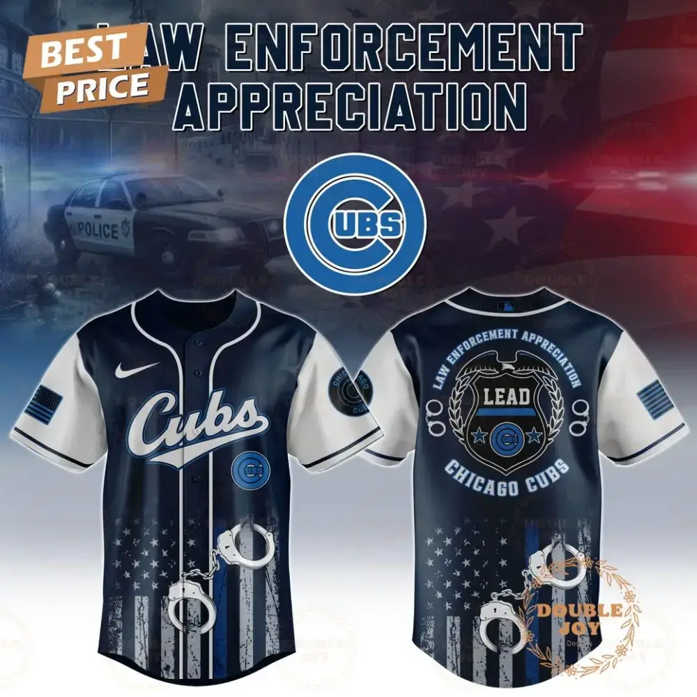Chicago Cubs Law Enforcement Appreciation Day 2025 Special Edition Baseball Jersey Image