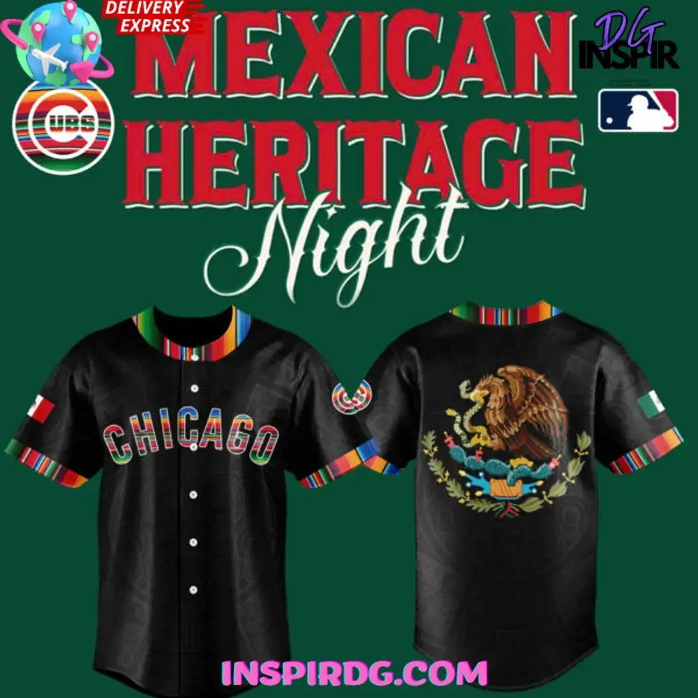 Chicago Cubs Mexican Heritage Night 2025 Baseball Jersey Image