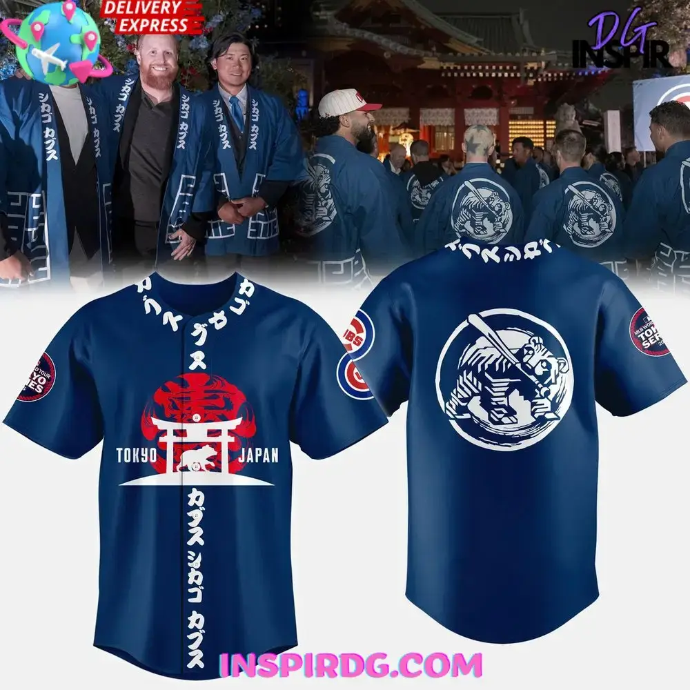 Chicago Cubs Mlb World Tour Series 2025 Baseball Jersey Image
