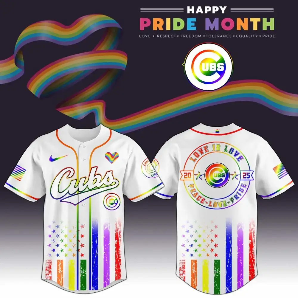 Chicago Cubs Mlb X Happy Pride Month Limited Edition Jersey Image