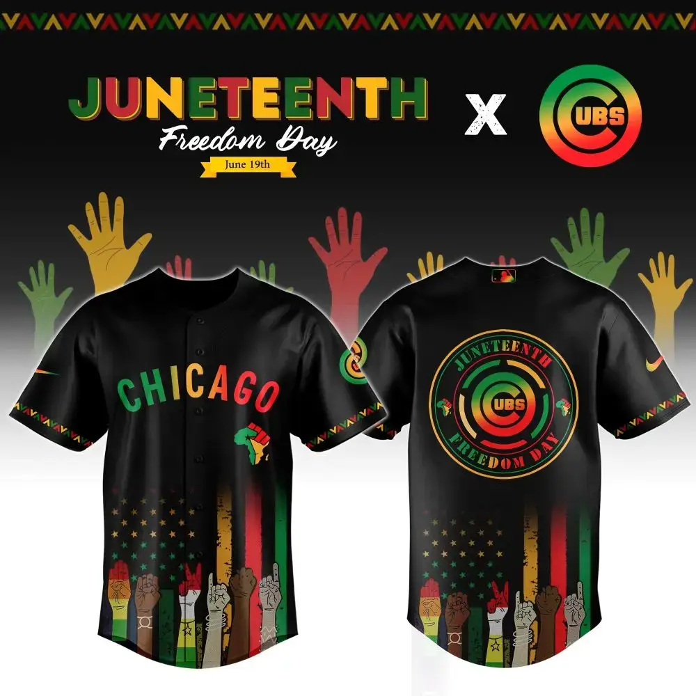 Chicago Cubs Mlb X Juneteenth Baseball Jersey Image