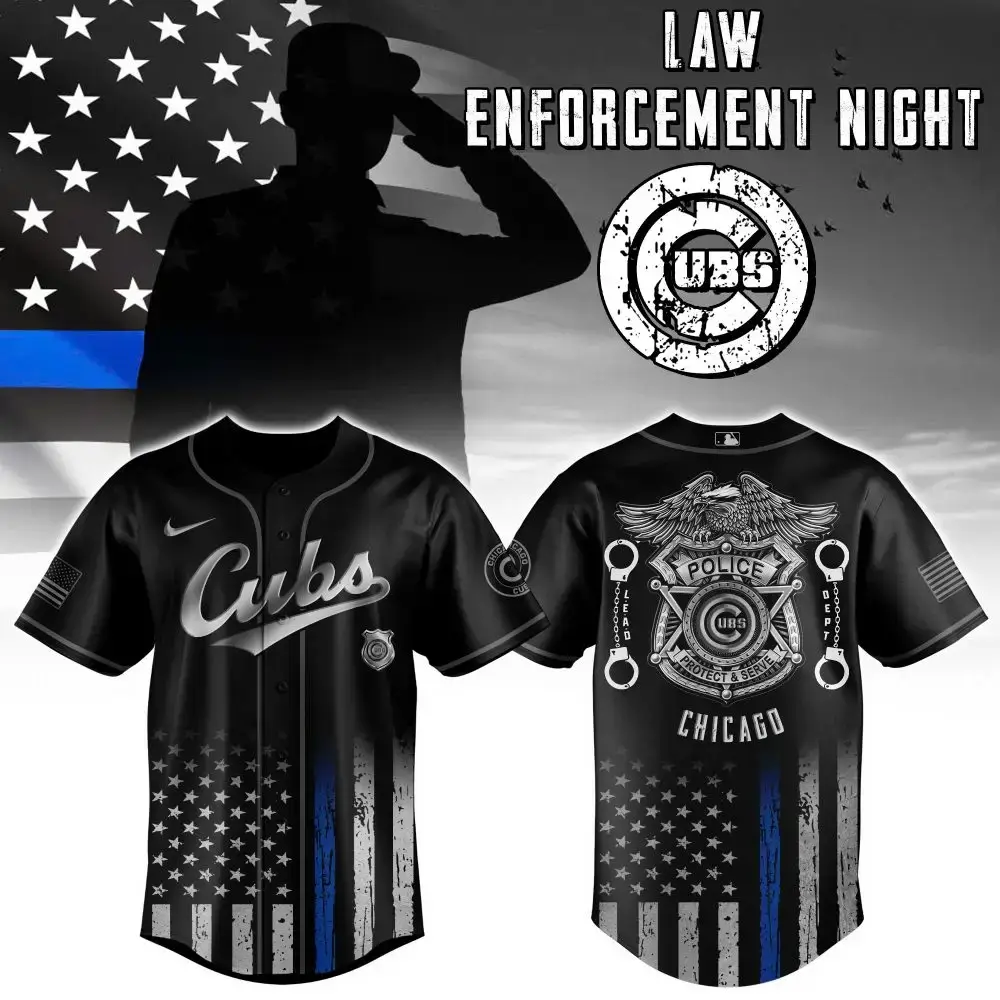 Chicago Cubs Mlb X Law Enforcement Night Edition Jersey Image