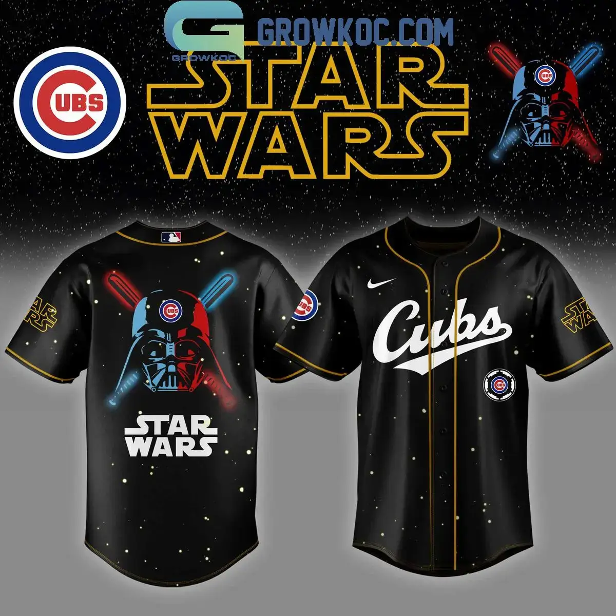 Chicago Cubs MLB x Star Wars 2025 Baseball Jersey Image
