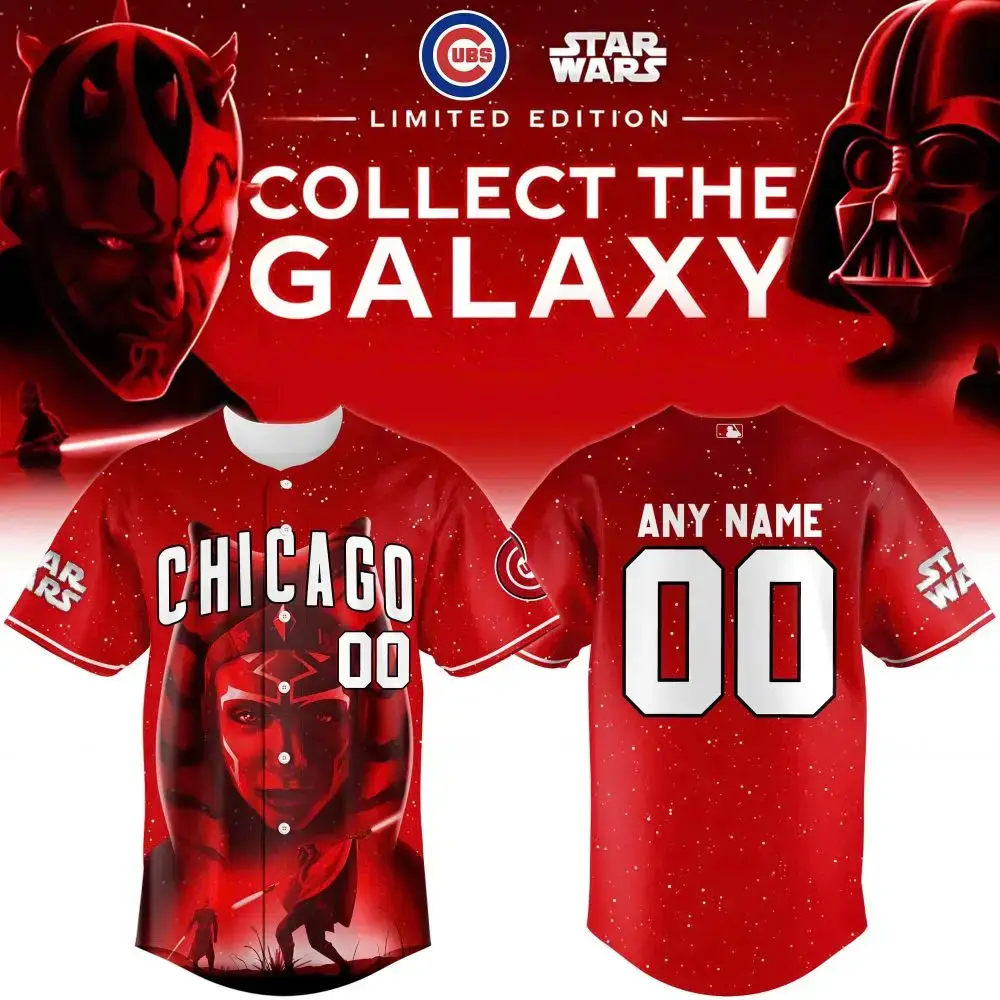 Chicago Cubs Mlb X Star Wars Ahsoka Tano Baseball Jersey Image