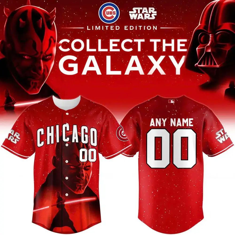 Chicago Cubs Mlb X Star Wars Darth Maul Baseball Jersey Image