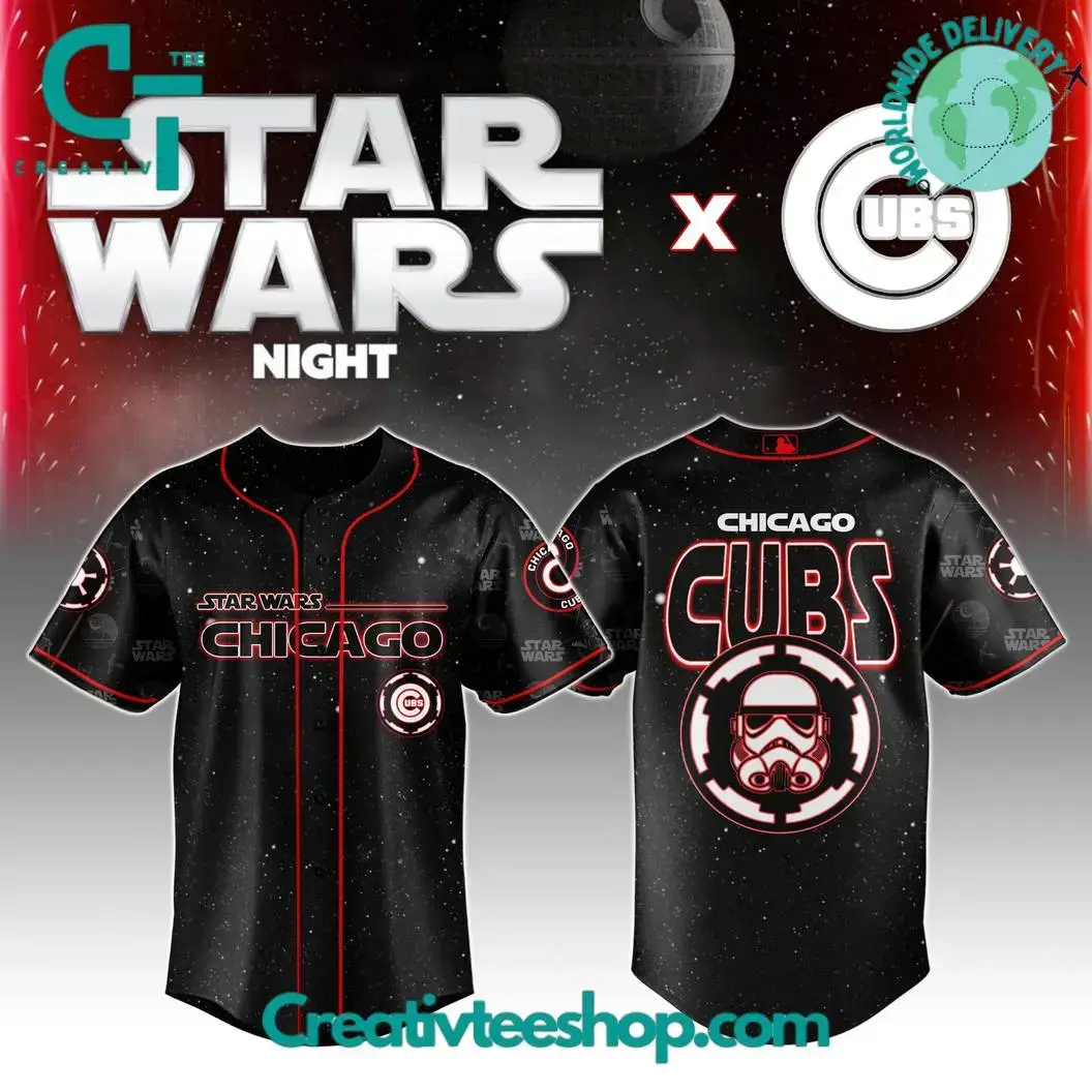 Chicago Cubs Mlb X Star Wars Night 2025 Special Edition Baseball Jersey Image