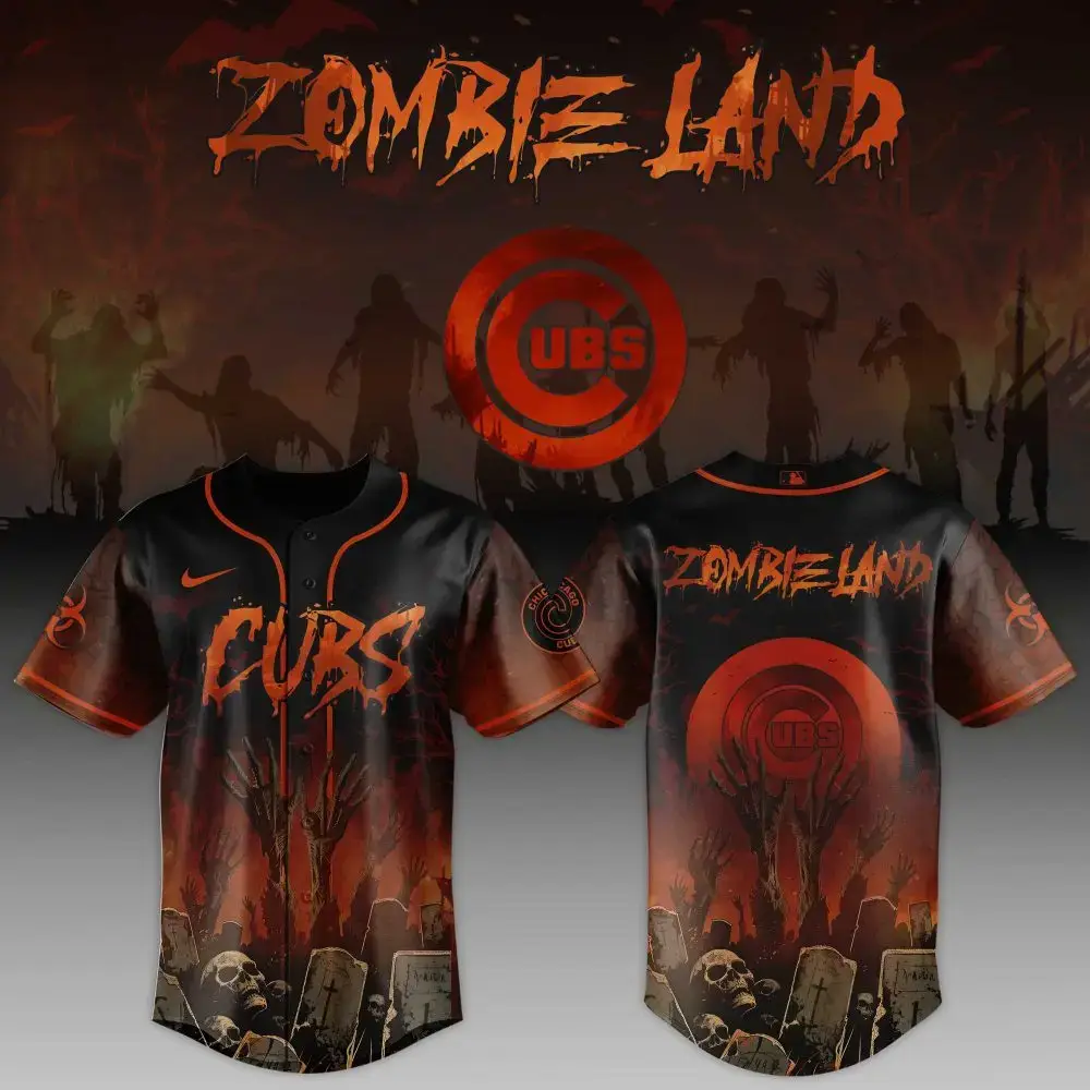 Chicago Cubs Mlb X Zombieland Baseball Jersey Image
