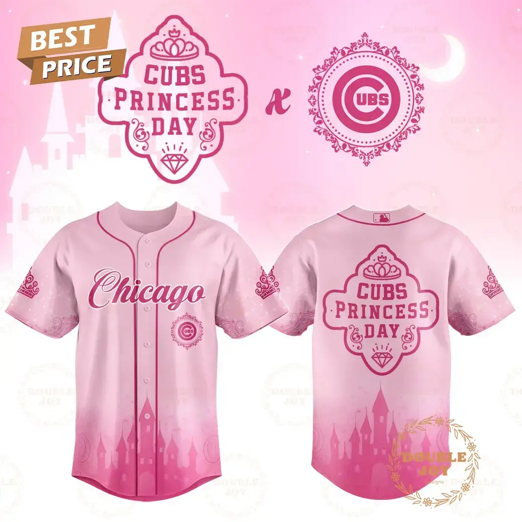Chicago Cubs Princess Day 2025 New Special Edition Baseball Jersey Image