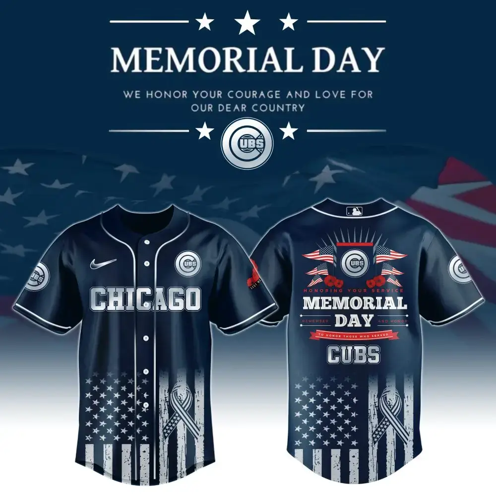 Chicago Cubs Special Memorial Day Limited Edition Jersey Image