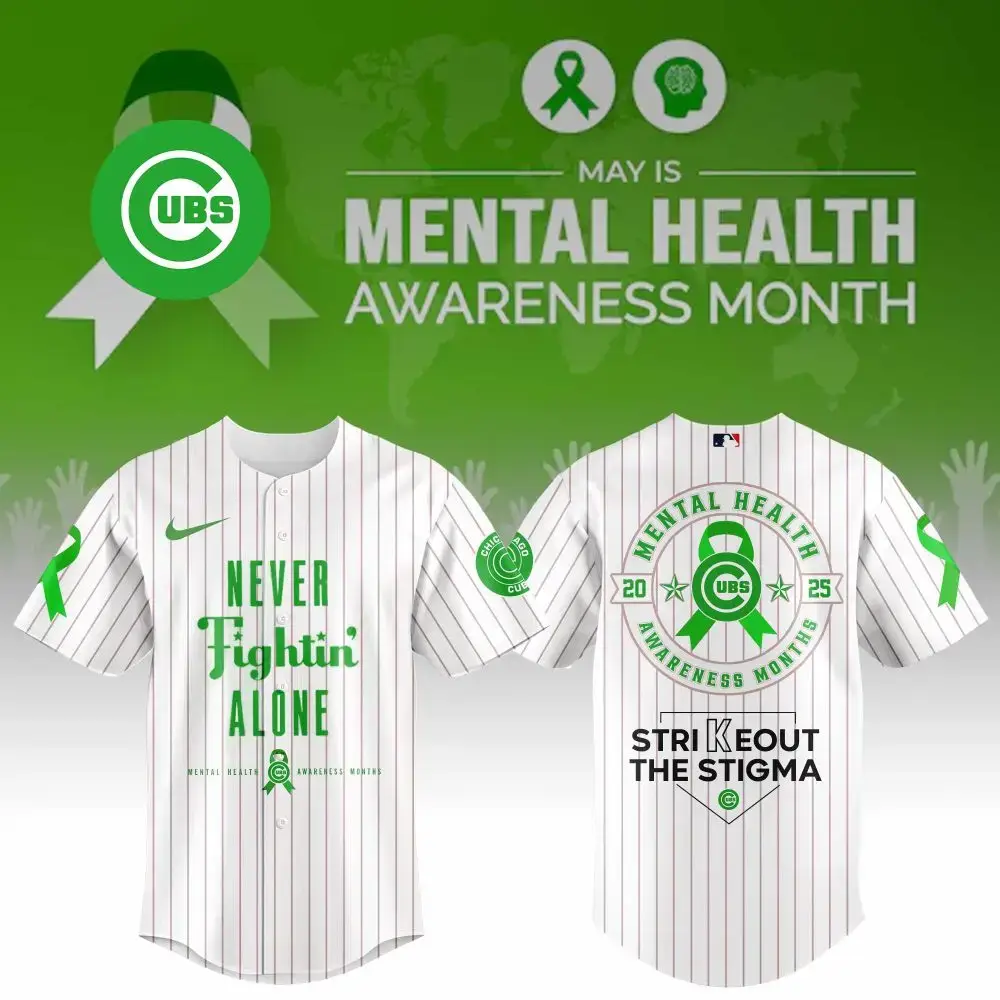 Chicago Cubs Special Mental Health Awareness Week Limited Edition Jersey Image