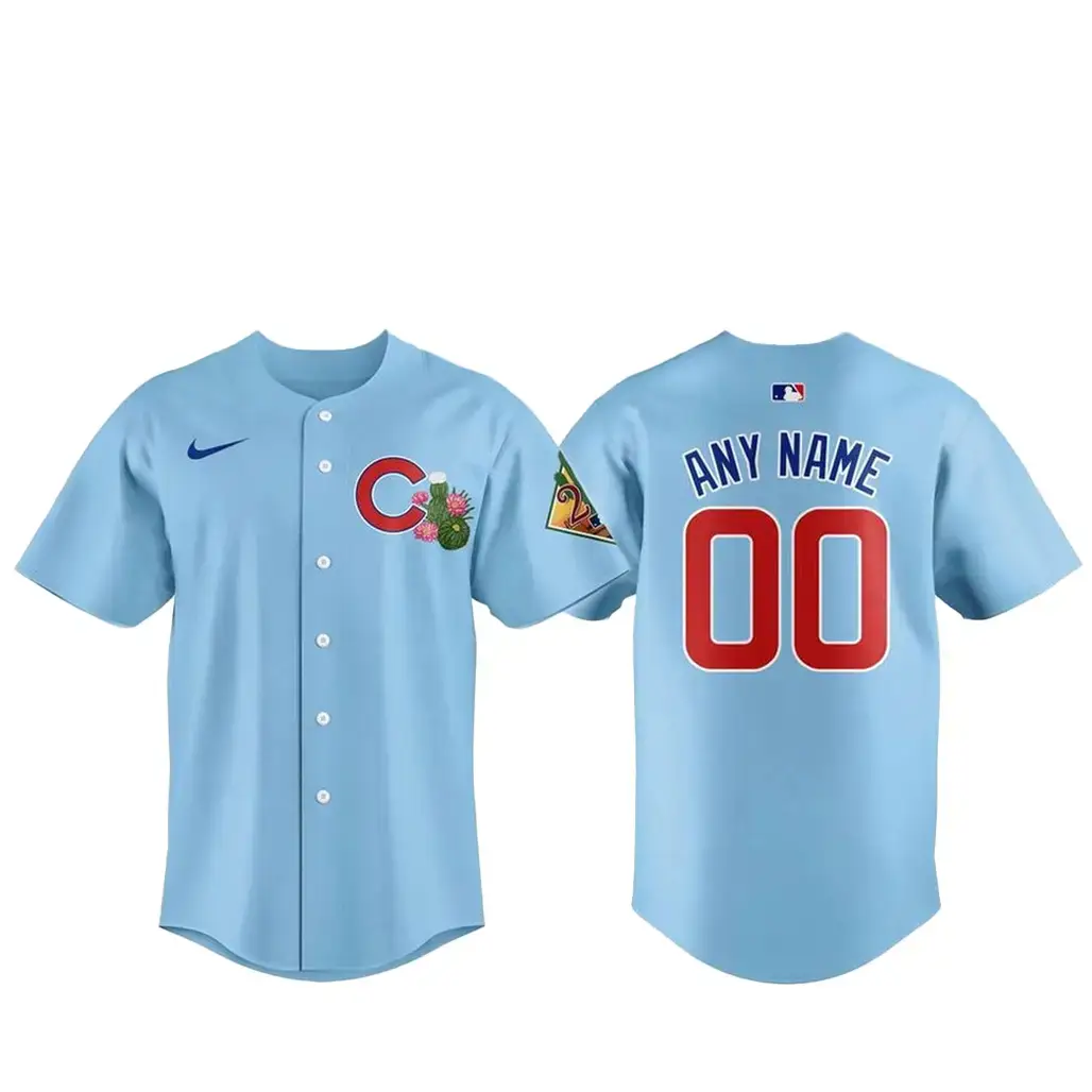 Chicago Cubs Spring Training Day 2026 Personalized Name and Number Baseball Jersey Image