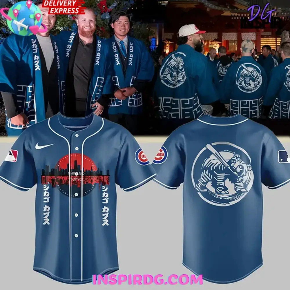 Chicago Cubs Tokyo Series Special Mlb Baseball Jersey Image