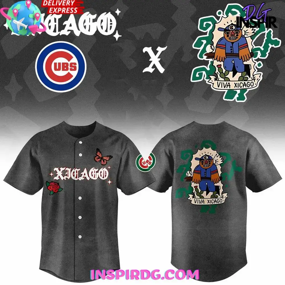 Chicago Cubs Viva Xicago Special Edition Baseball Jersey Image