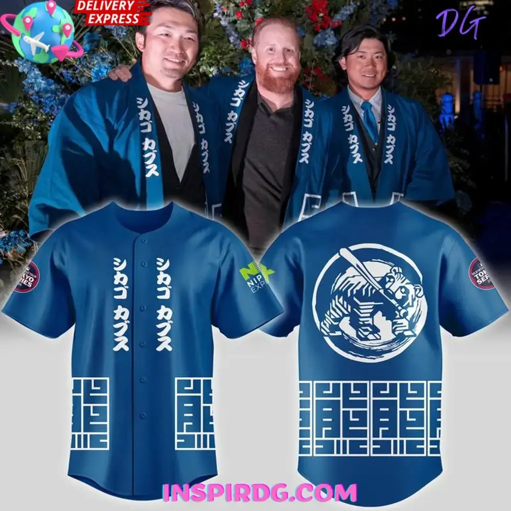 Chicago Cubs X 2025 Tokyo Series Baseball Jersey Image