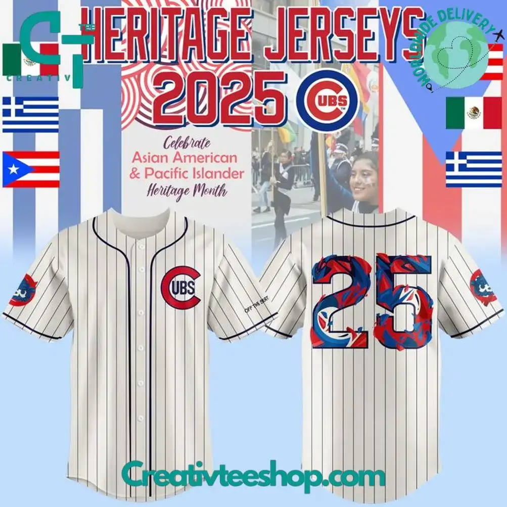 Chicago Cubs X Aapi Heritage Month 2025 Baseball Jersey Image