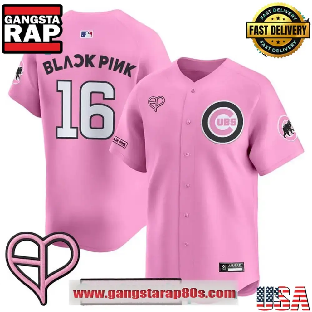Chicago Cubs x Blackpink World Tour Limited Edition Baseball Jersey Image