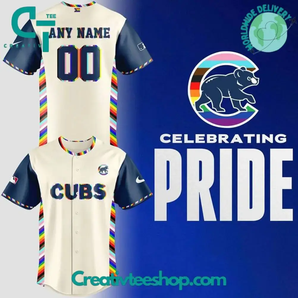 Chicago Cubs X Celebrate Pride Month 2025 Special Baseball Jersey Image