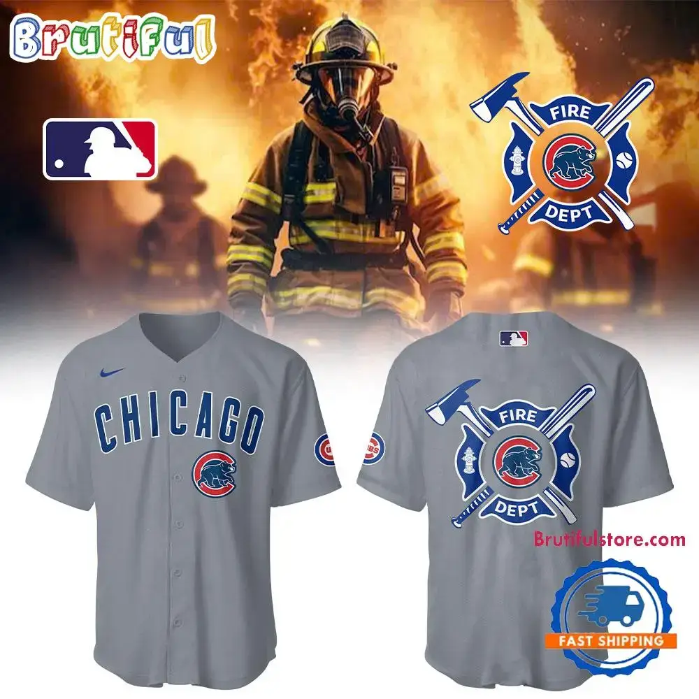 Chicago Cubs x Firefighter Appreciation Night Limited Jersey Shirt Image