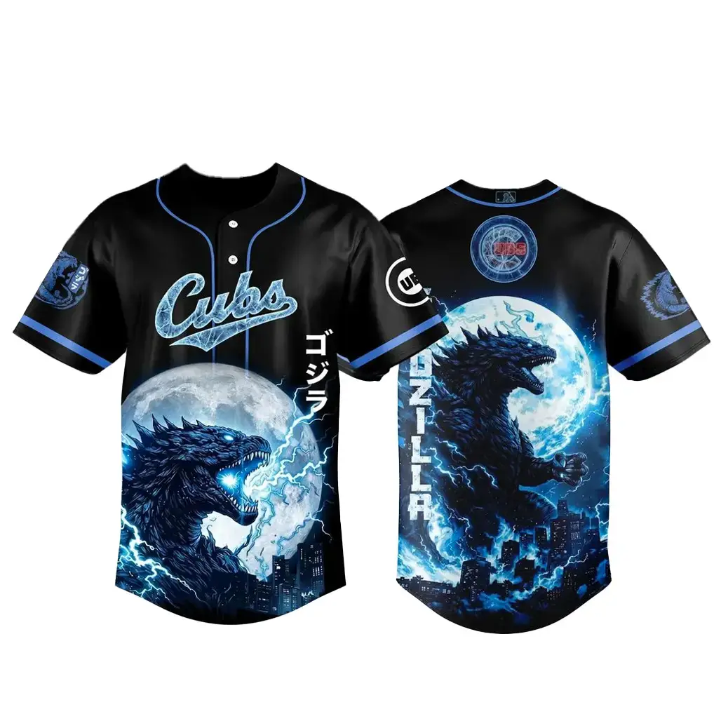 Chicago Cubs x Godzilla Legendary 2026 Baseball Jersey Image