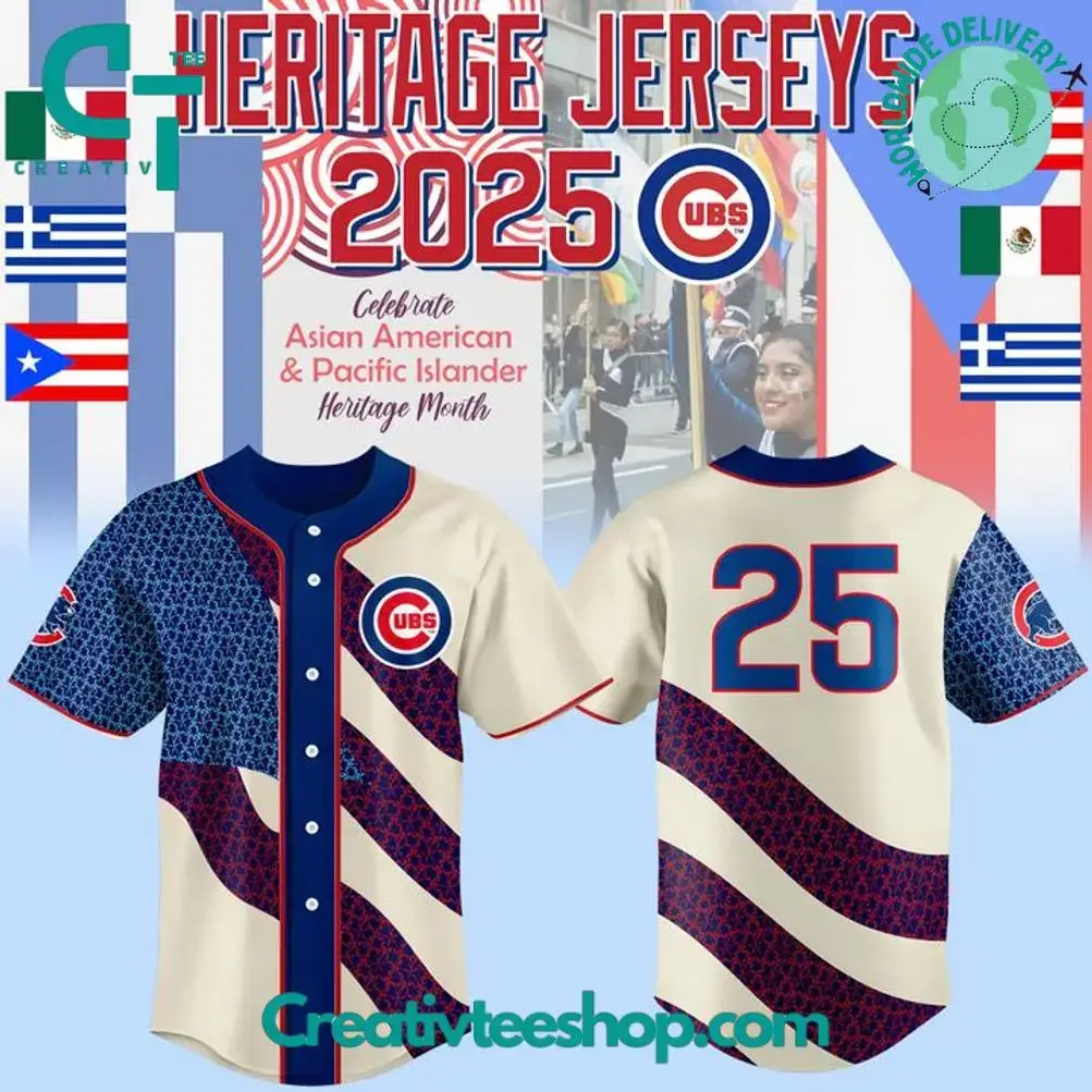 Chicago Cubs X Puerto Rican Heritage 2025 Baseball Jersey Image