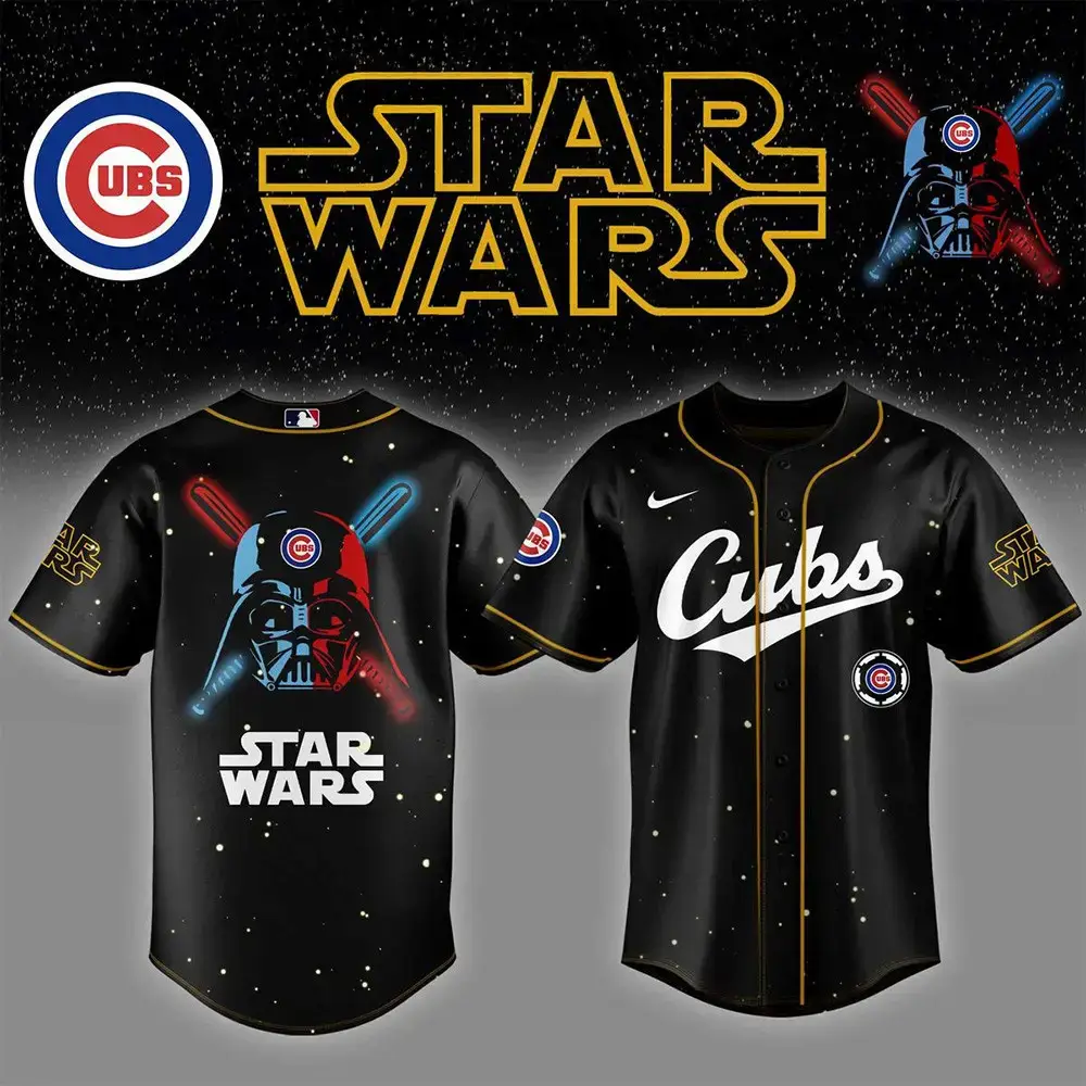 Chicago Cubs x Star Wars 2025 Baseball Jersey Chicago Cubs Merch Perfect Father's Day Gifts Image
