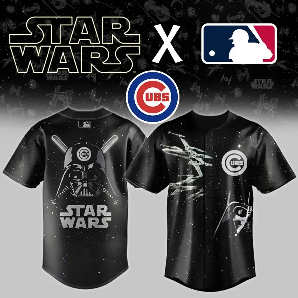 Chicago Cubs X Star Wars Baseball Jersey Image