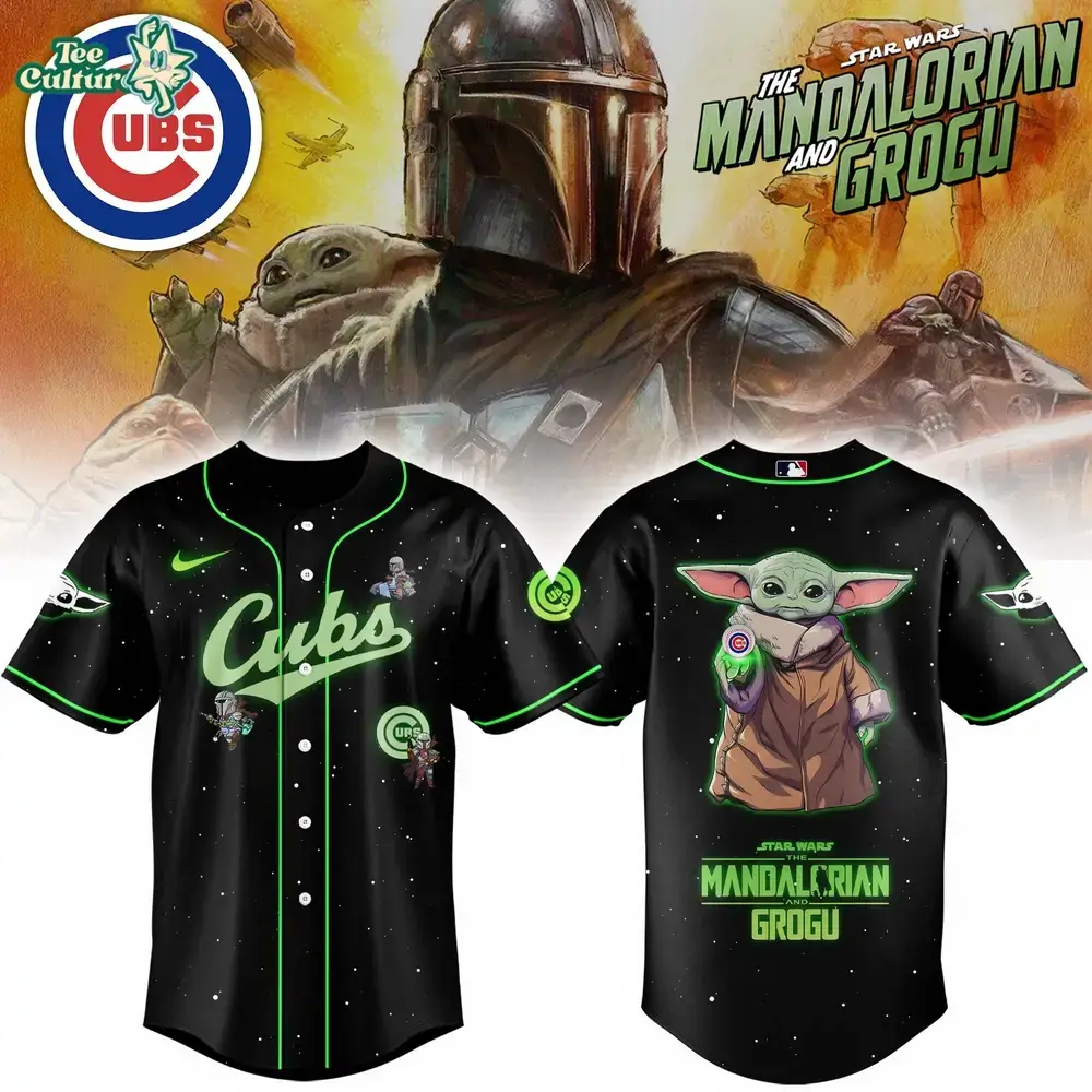 Chicago Cubs x The Mandalorian & Grogu Limited Edition MLB Style Jersey Image