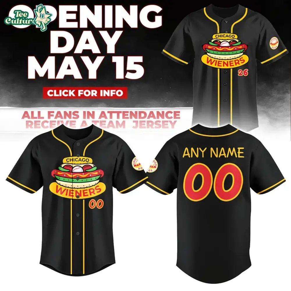 Chicago Dogs 2026 Opening Day Limited Edition Baseball Jersey Image