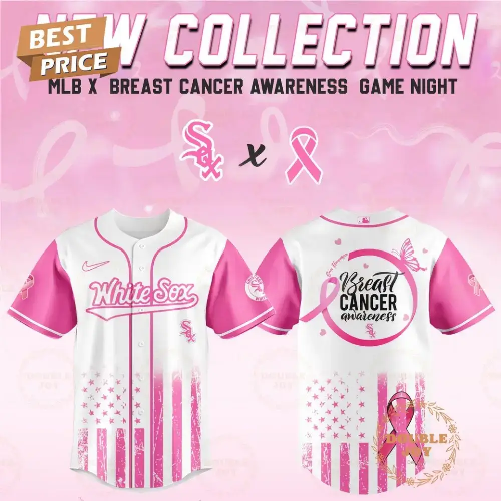 Chicago White Sox 2025 Breast Cancer Awareness Game Night Special Edition Baseball Jersey Image